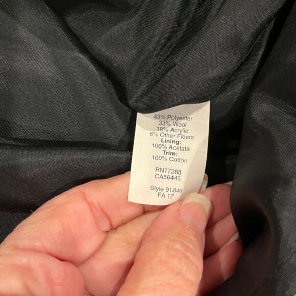 J. Crew Wool Blend Tweed Dress with Lace Waist Detail Lined Pockets Size 2 - Picture 8 of 12